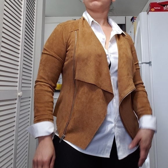 BLANK NYC Womens Faux Suede Lightweight Casual Jacket, Size XS. - Picture 2 of 16